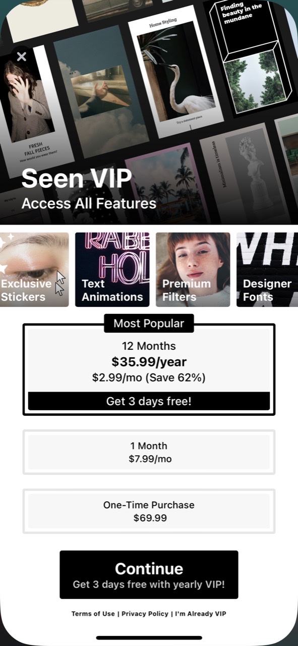 Seen: Stories Maker