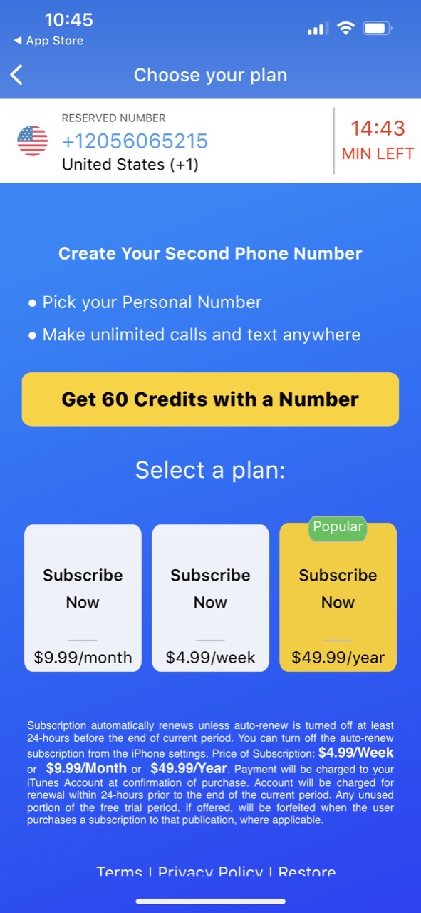Second Phone Number: 2nd Line