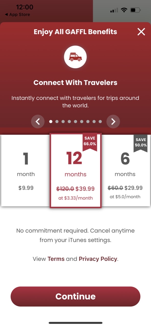 GAFFL - Find A Travel Buddy