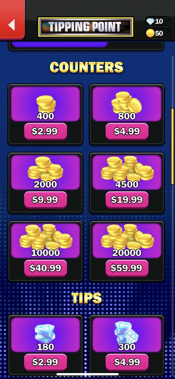Tipping Point Blast! Coin Game