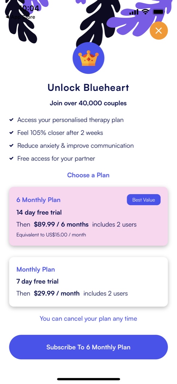 Blueheart: Relationship Health