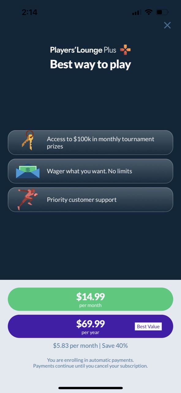 Players' Lounge Sports