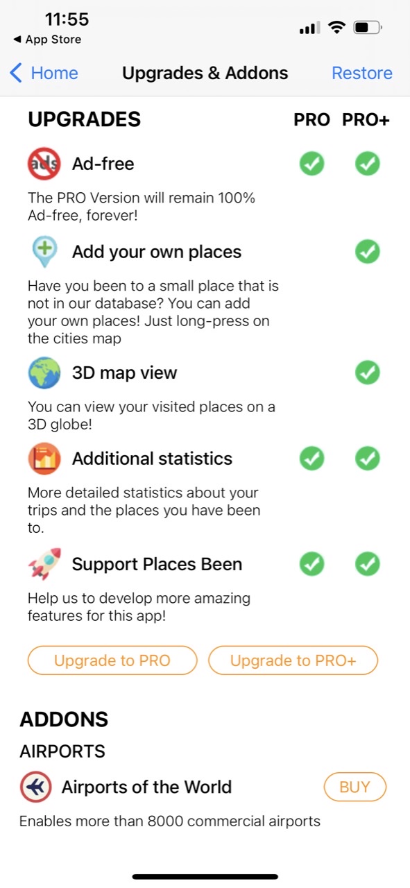 Places Been - Travel Tracker