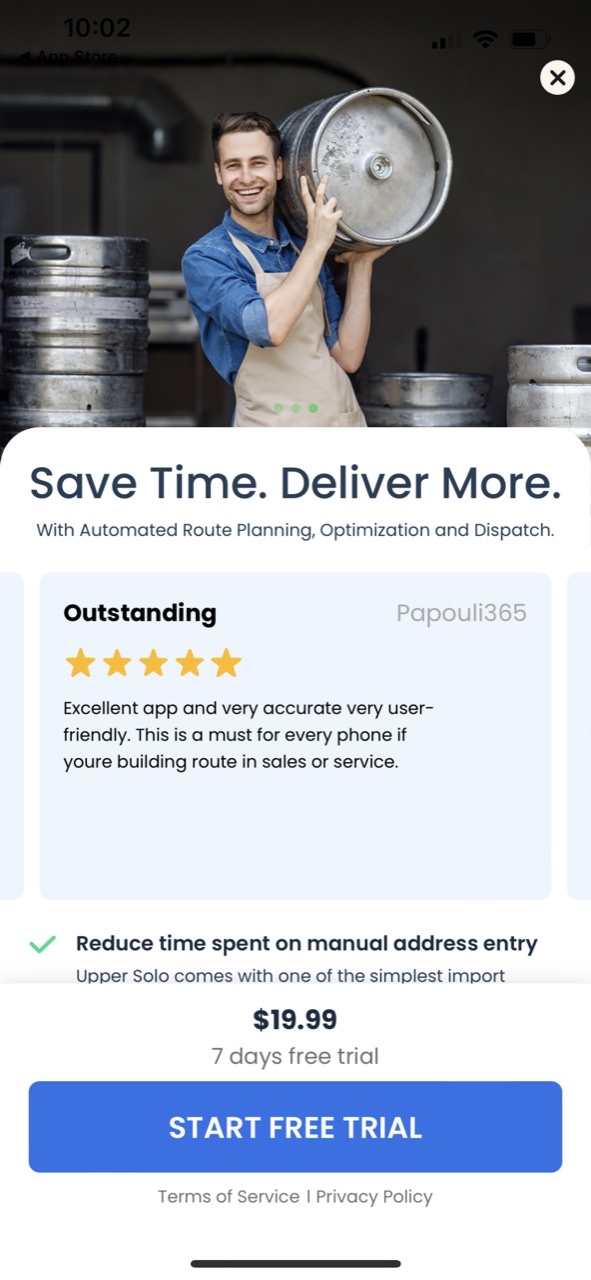 Upper Route Planner Optimizer