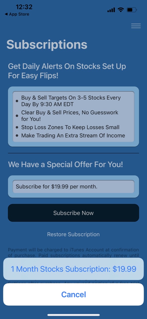 Daily Trade Alerts