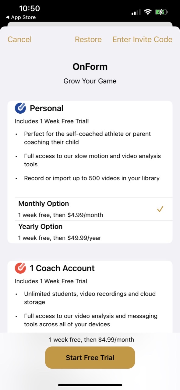 Onform: Video Analysis App