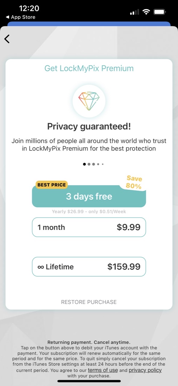 LockMyPix Secret Photo Vault