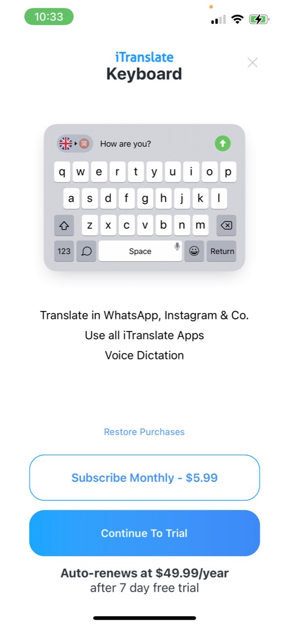 iTranslate Keyboard