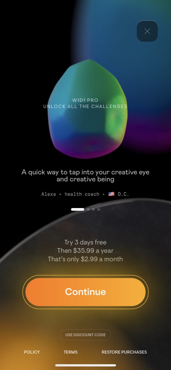 W1D1 – Creative challenges