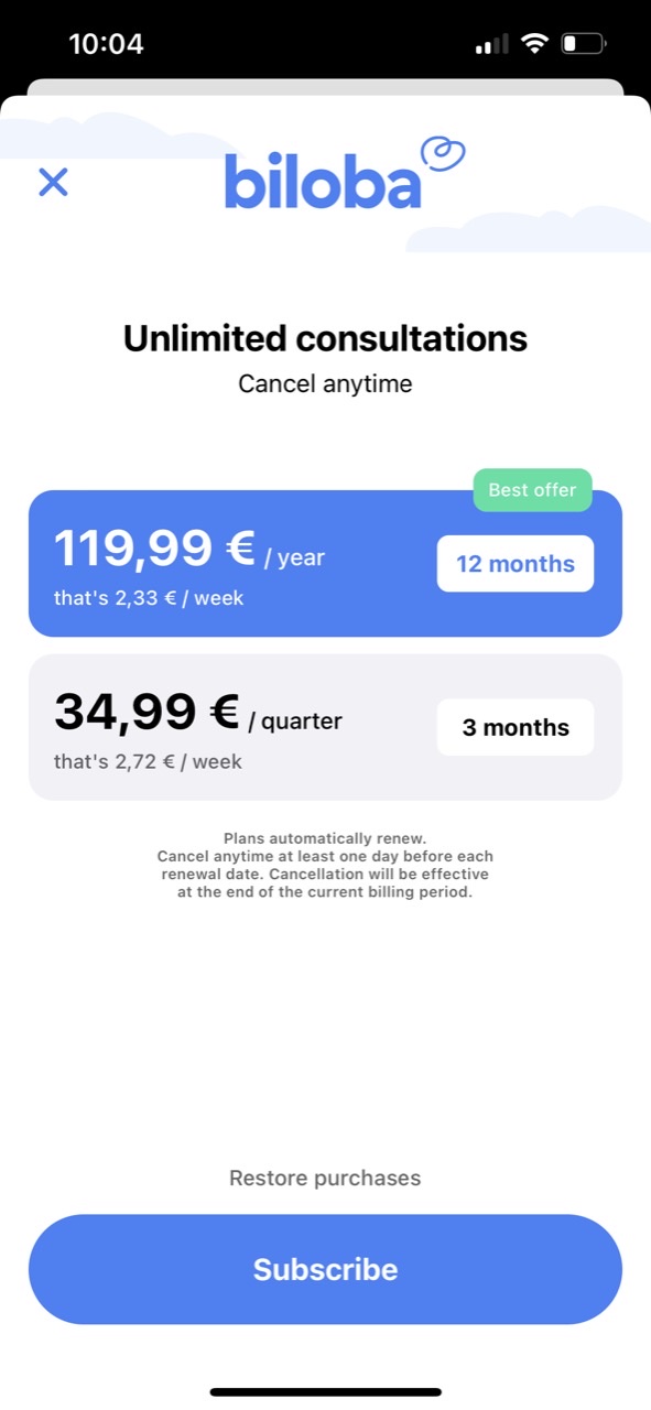 Biloba - On-demand doctors