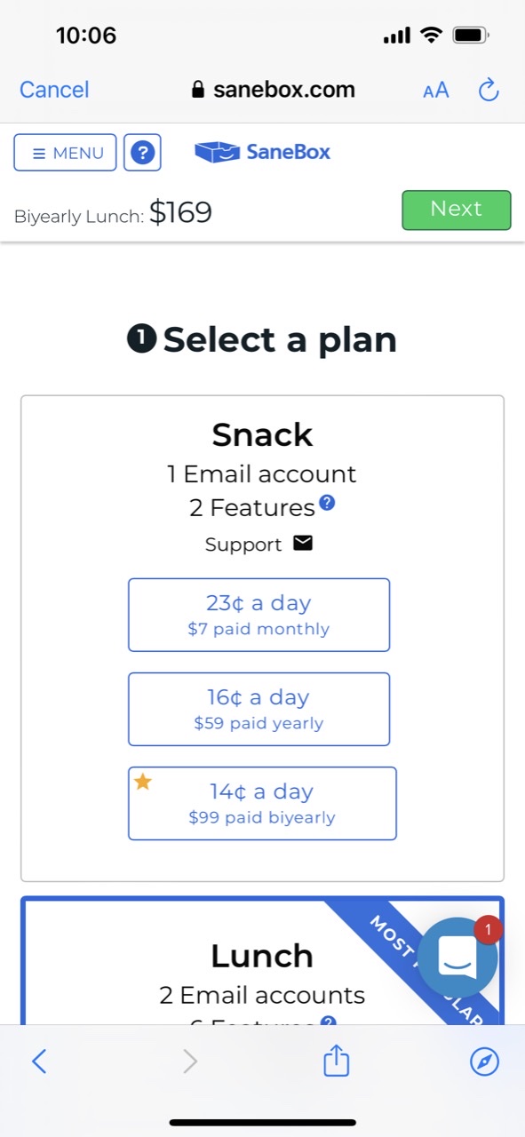 SaneBox - Smart Email Cleaner