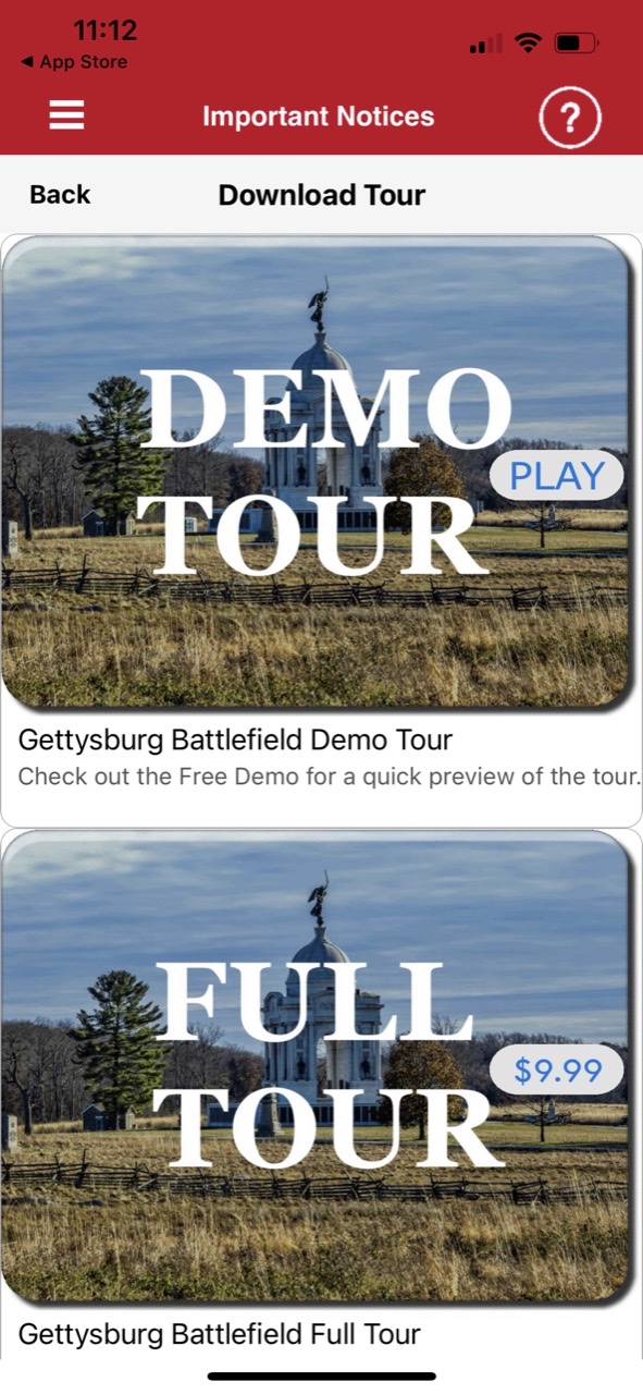 Gettysburg Battle Auto Tour