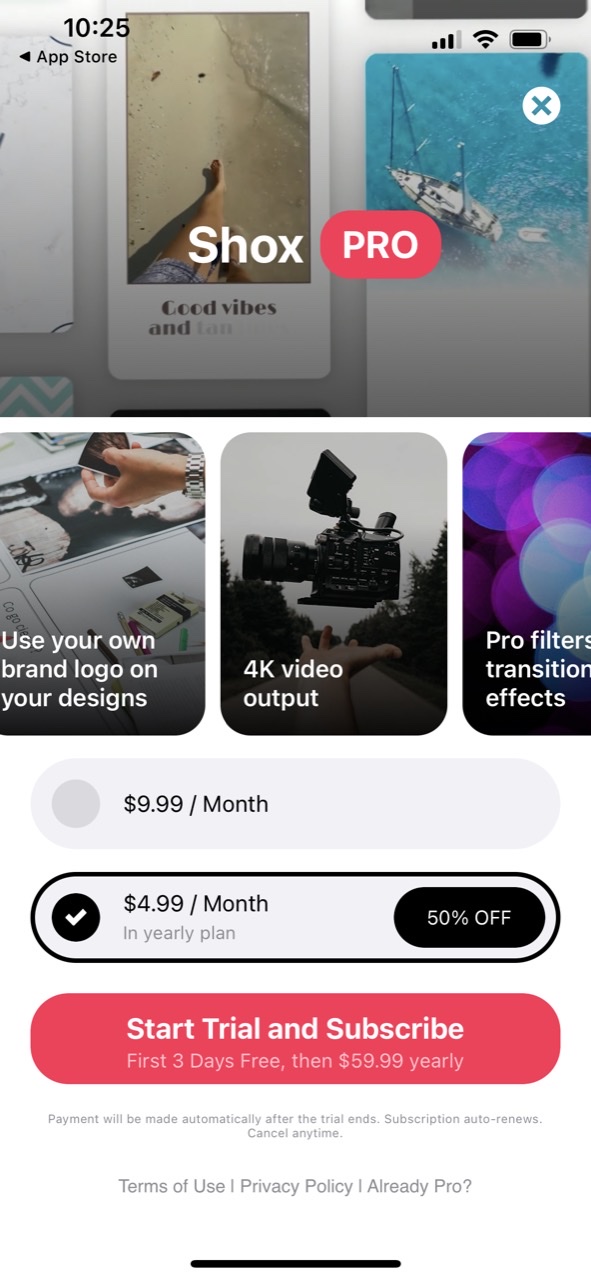 Shox: Reel Maker, Video Editor