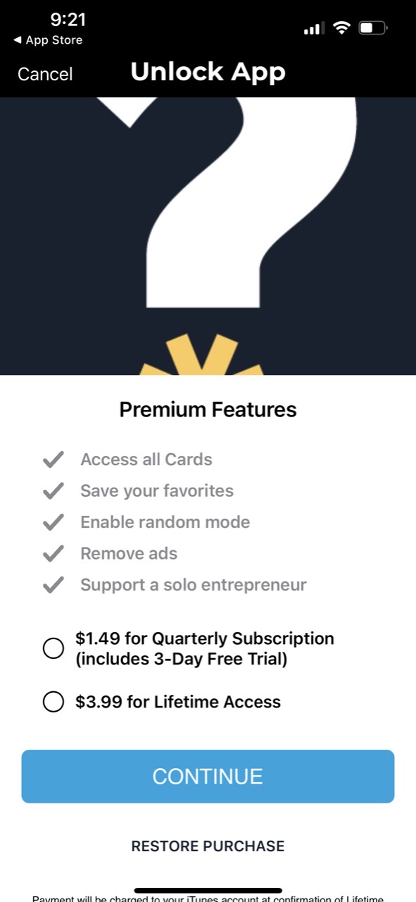 Sparks - Good Questions App