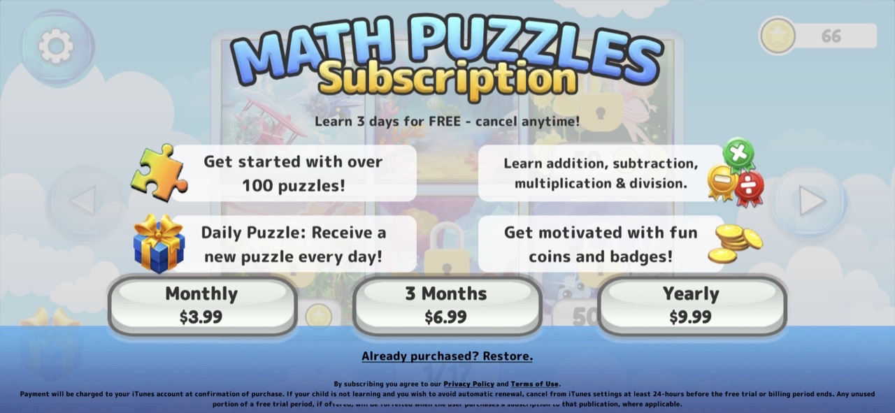 Math Puzzles - Adapted Games