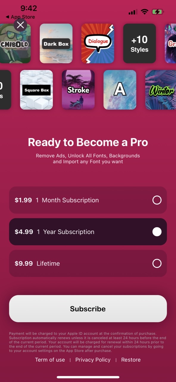 StoryFont for Instagram Story