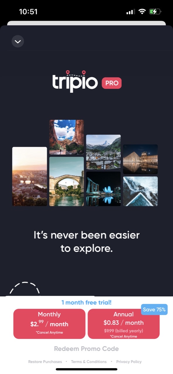 Tripio Travel App