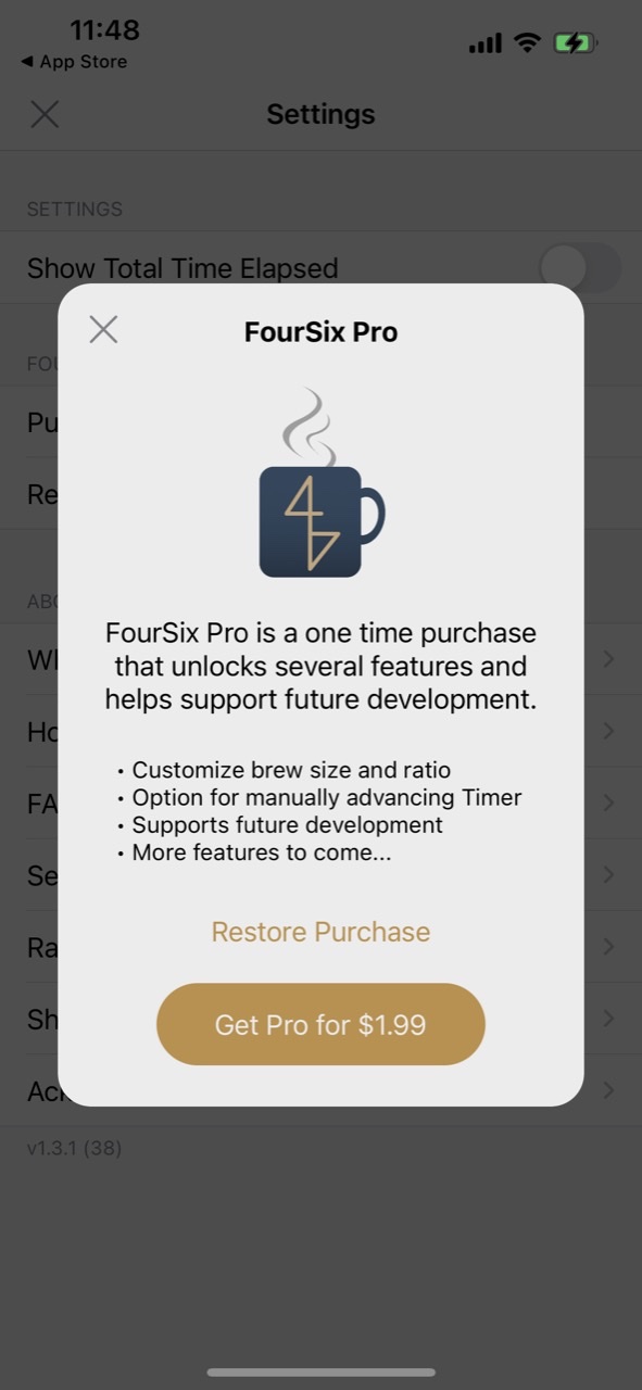 FourSix Coffee Timer