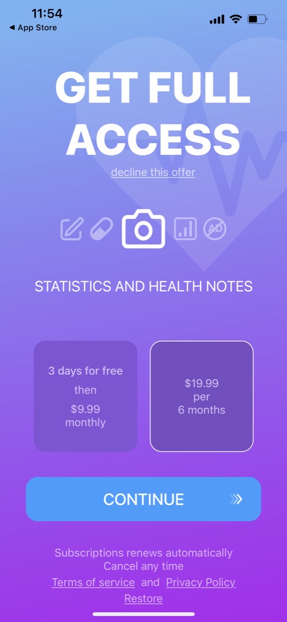 Blood Pressure App: Log Diary