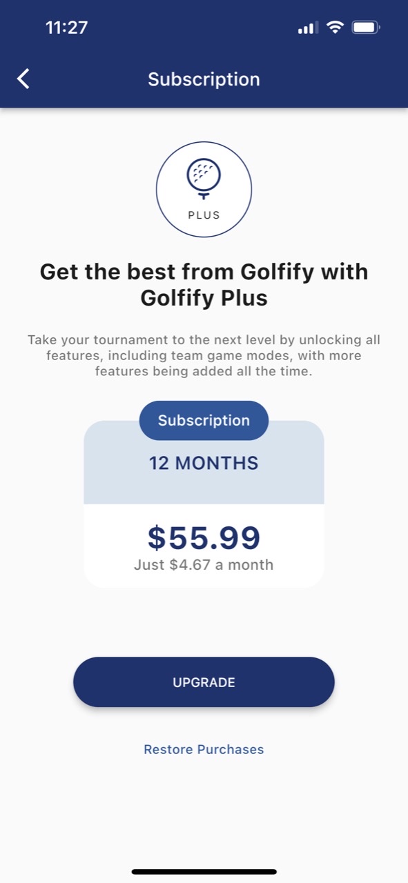 Golfify - Golf Tournaments
