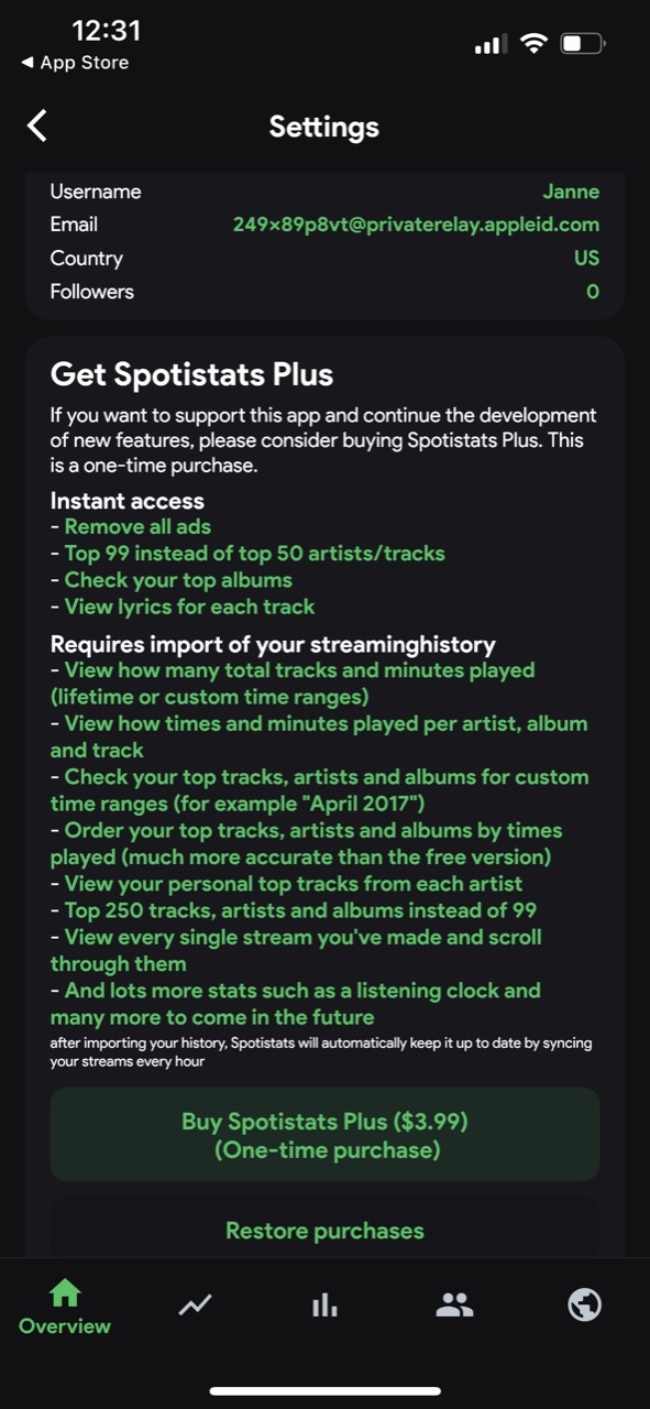 stats.fm for Spotify Music App
