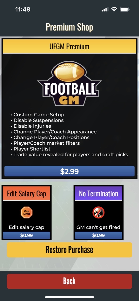 Ultimate Pro Football GM