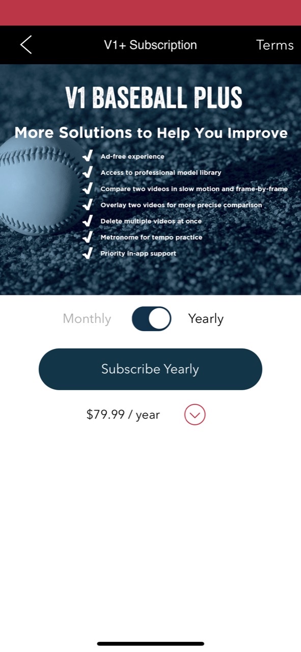 V1 Baseball: Swing Analyzer