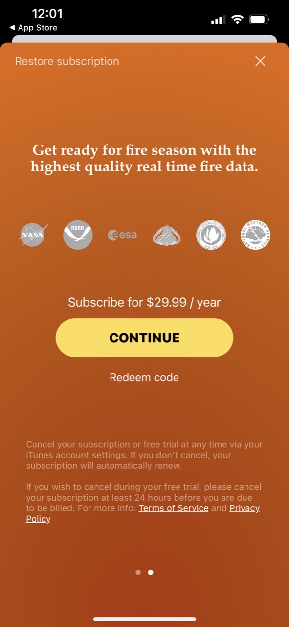 Firespot: Wildfire app