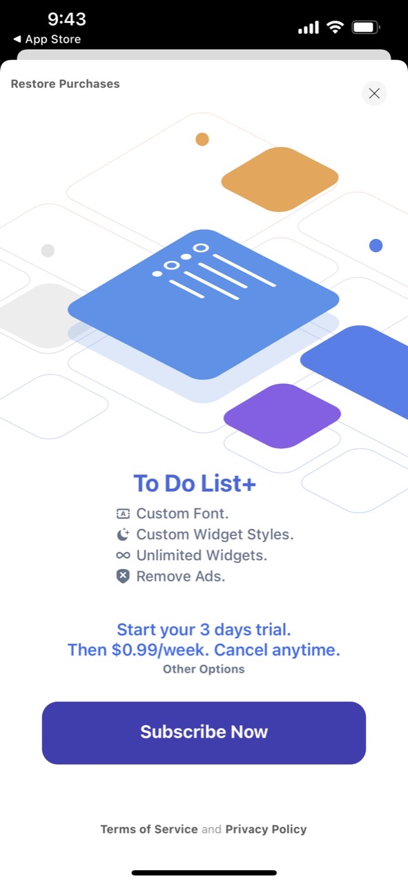 To Do List Widget