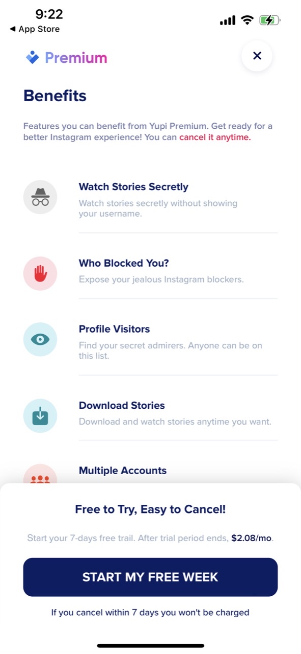 Yupi - Reports for Instagram