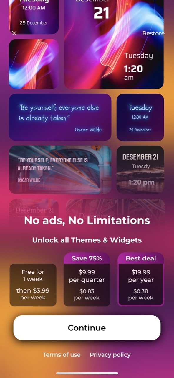 Photo Widget & Icon Themes