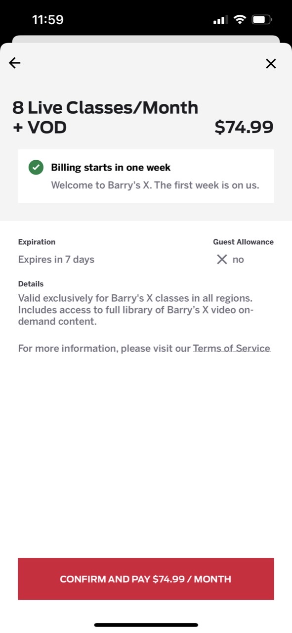 Barry’s X