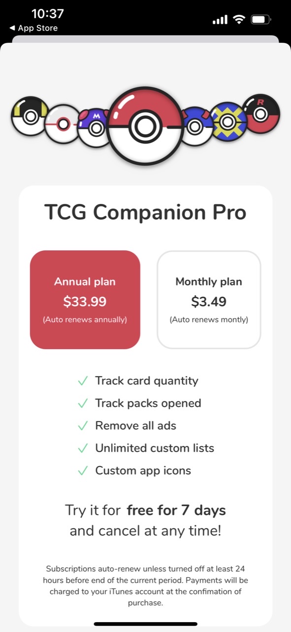 TCG Companion: Card Tracker