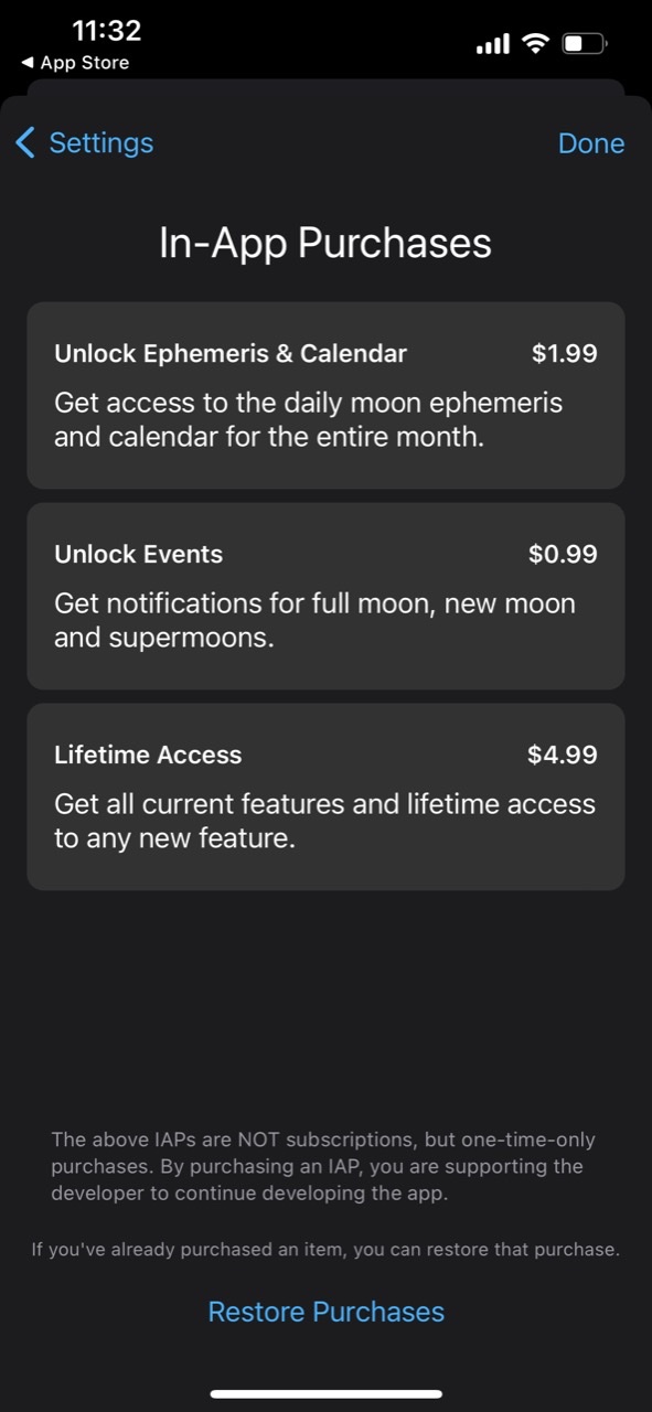 Moon Phase Calendar LunarSight