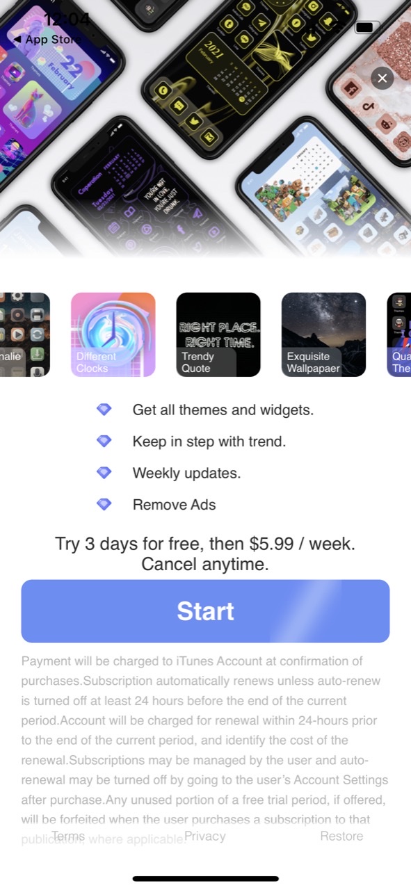 Themes: Color Widgets, Icons