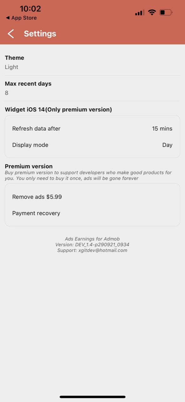 Ads Earnings for Admob