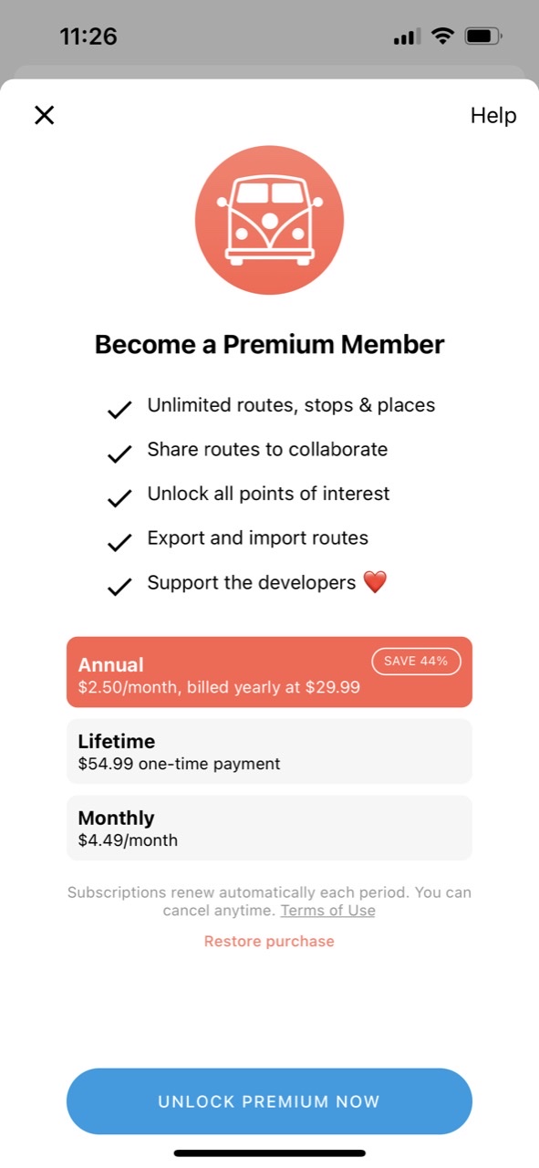 Roadie: Road Trip Planner & RV