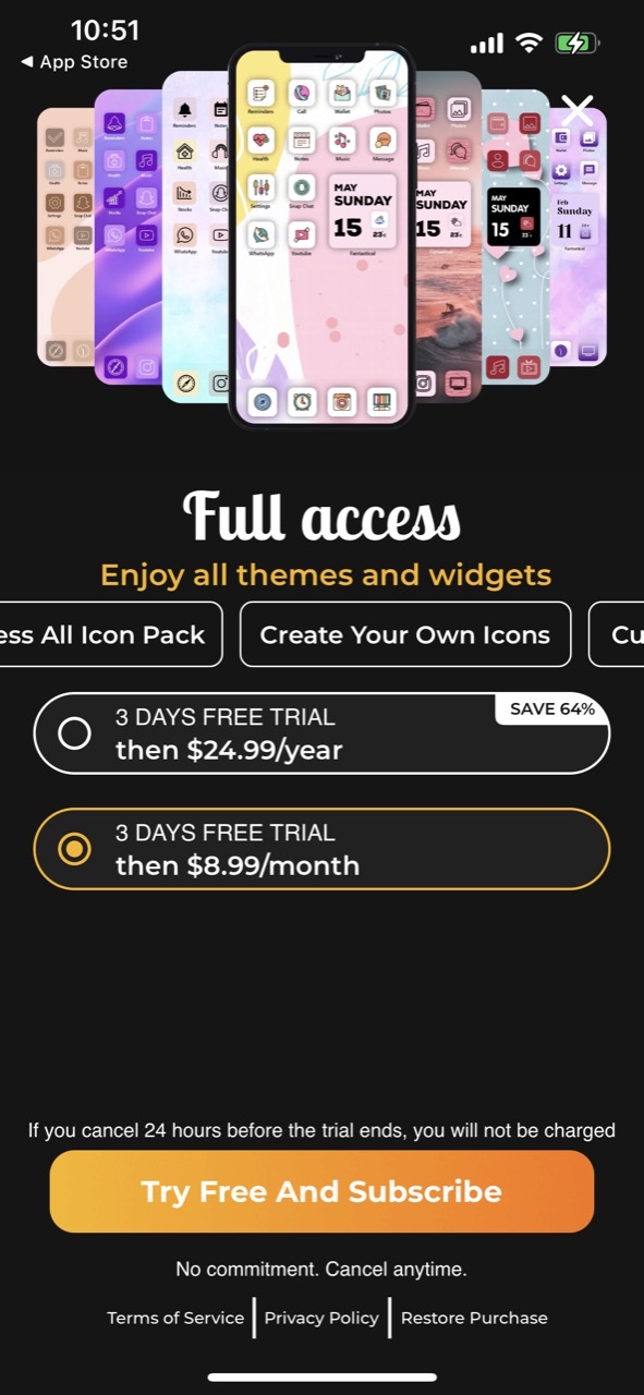 Icon Changer - Widget Theme