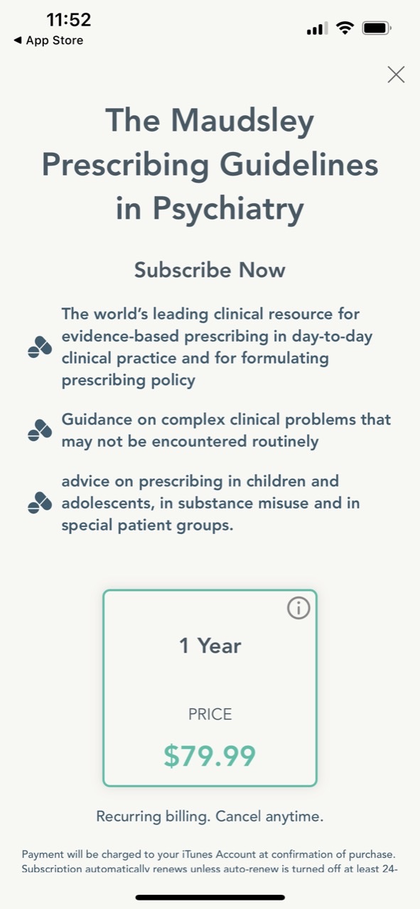 Psychiatry Prescribing Guide
