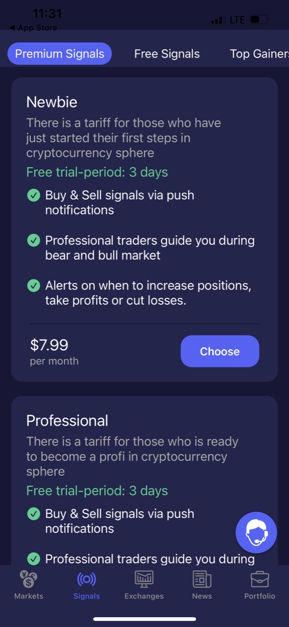 Crypto trading signals & news