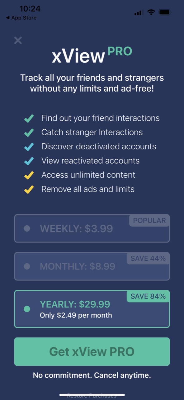 xView: Reports Profile Tracker