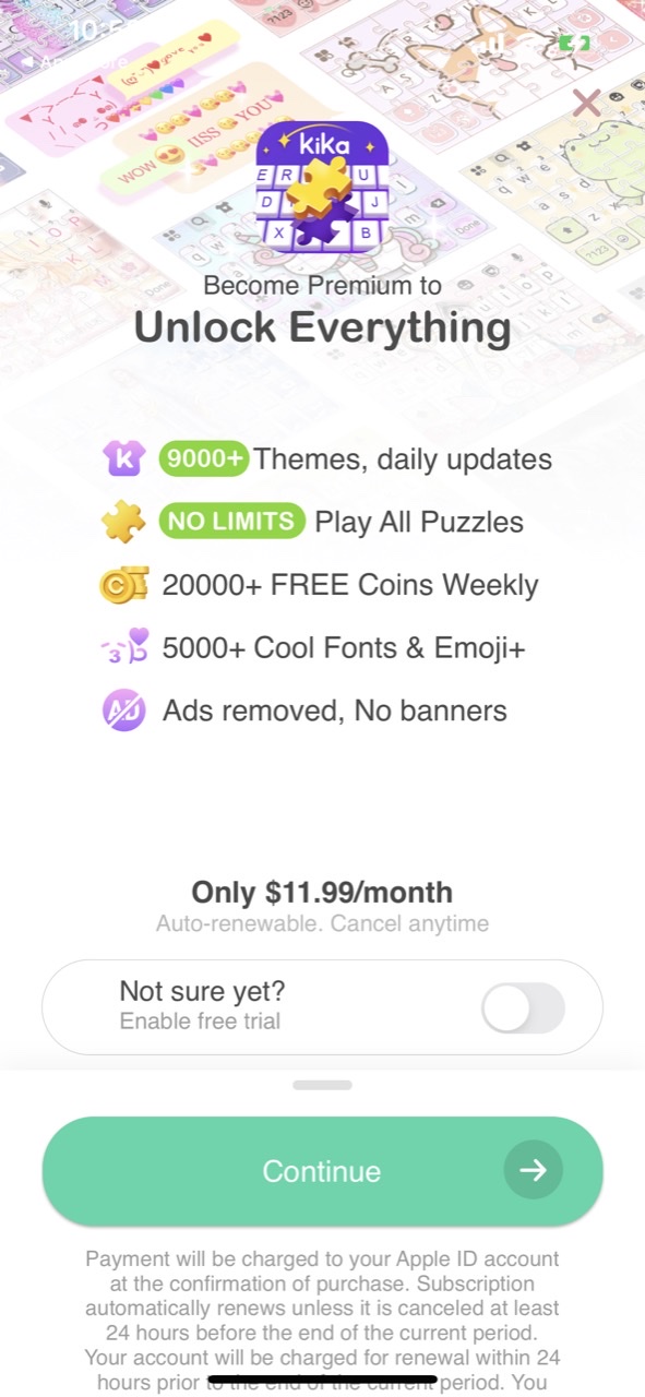 Jigsaw Keyboard-win Kika Theme