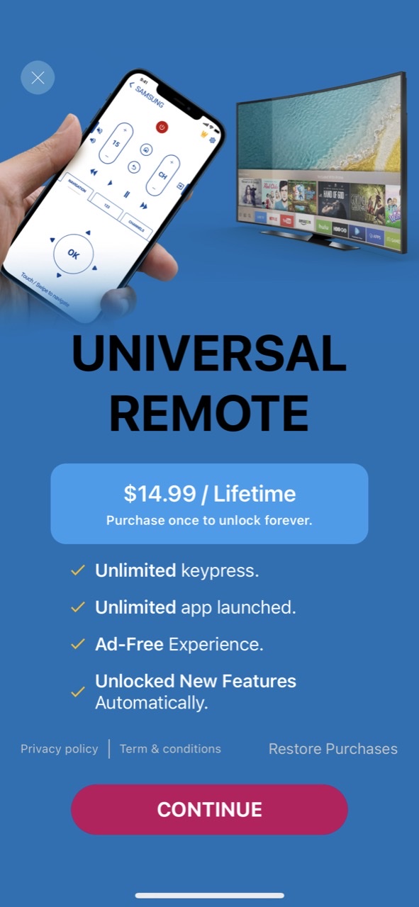 Sam TV Remote: Smart Things TV