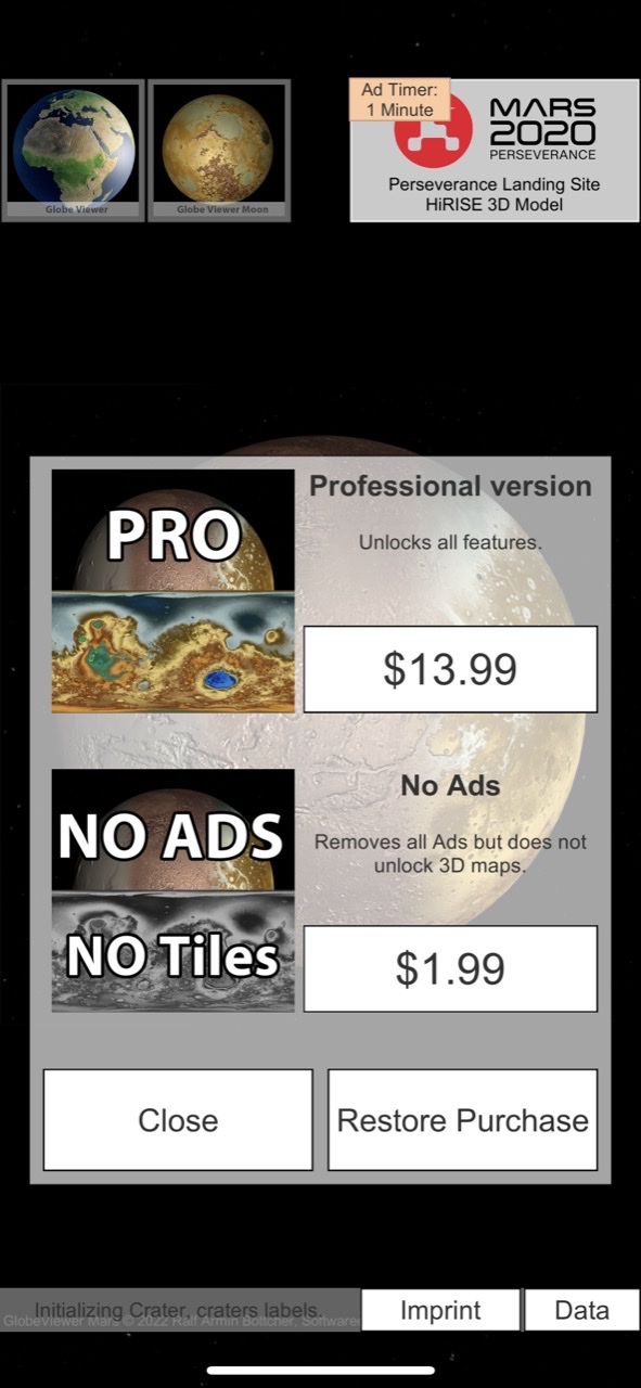 GlobeViewer Mars