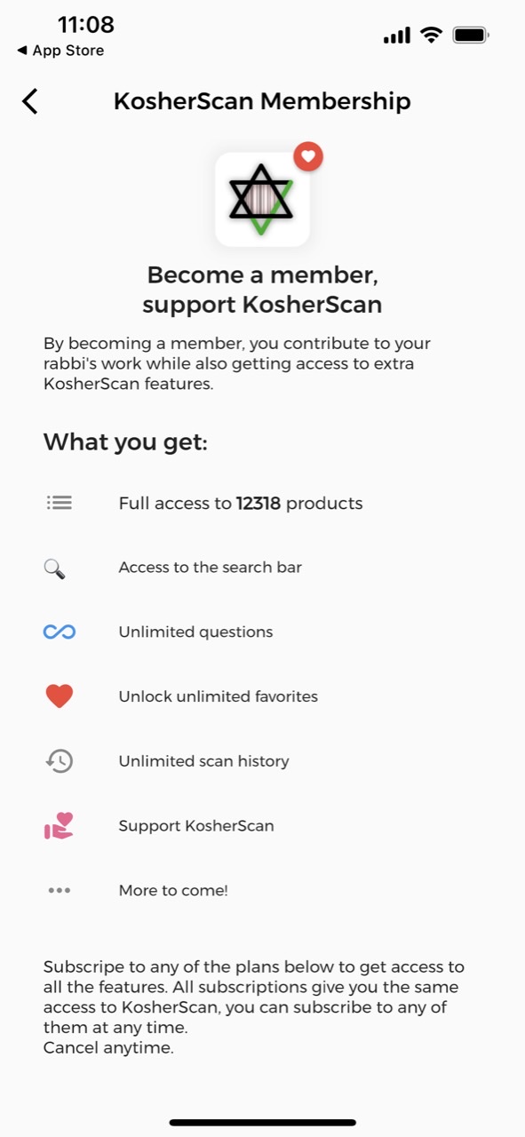 KosherScan App