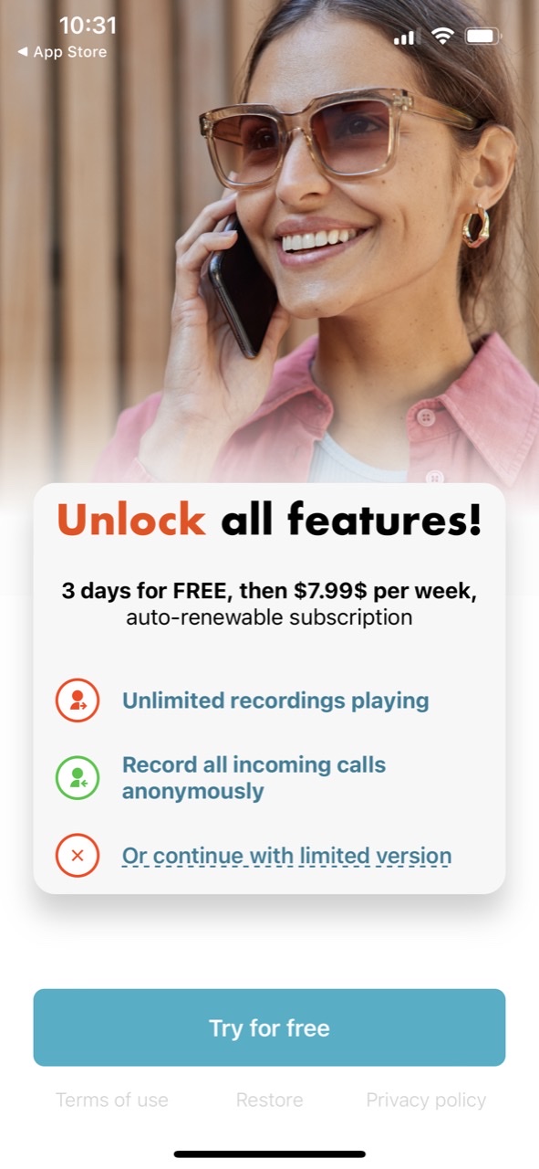 Automatic Call Recorder: Save