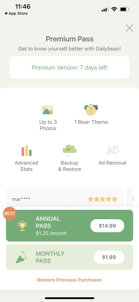 DailyBean - simplest journal
