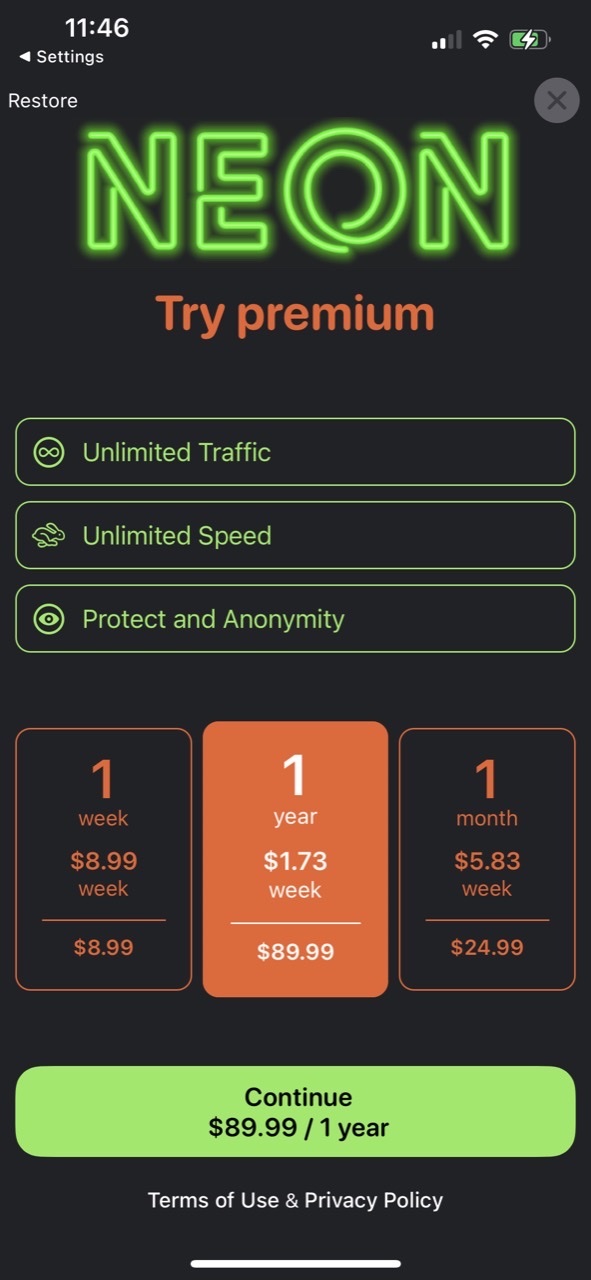 Neon Road VPN