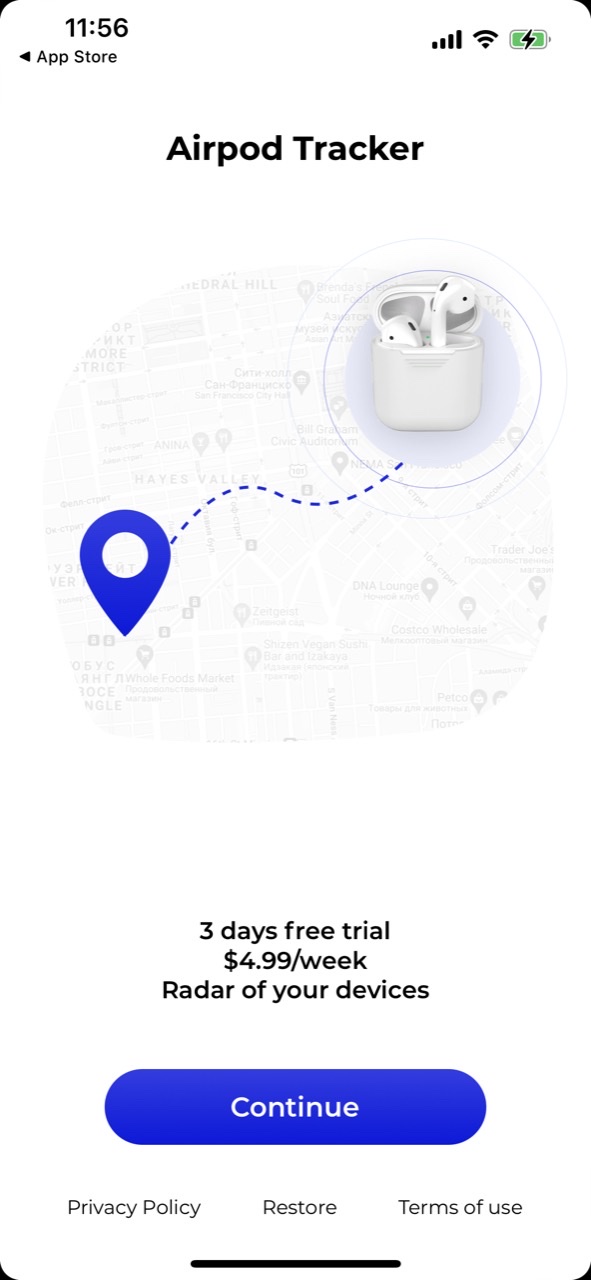 Find my Pods: Device Finder