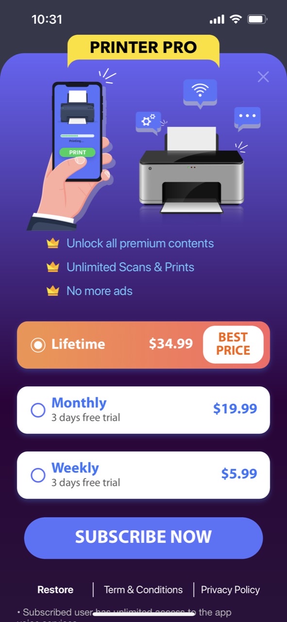 Smart Air Printer App & Scan